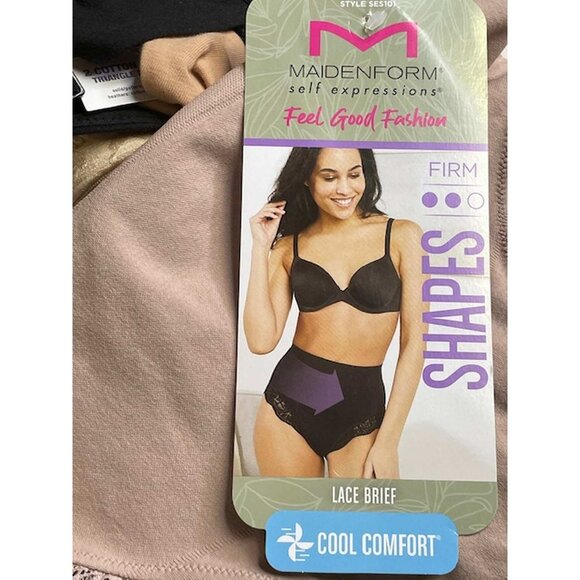 Maidenform Self Expressions Feel Good Fashion Briefs with Lace XL (22-AL) - Picture 7 of 8